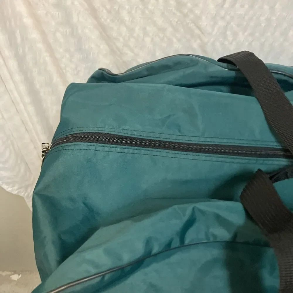 NIKE VTG 90’s Large Duffel Bag NBA Hoops It UP 3-on-3 Tournament Teal 27”x 17”